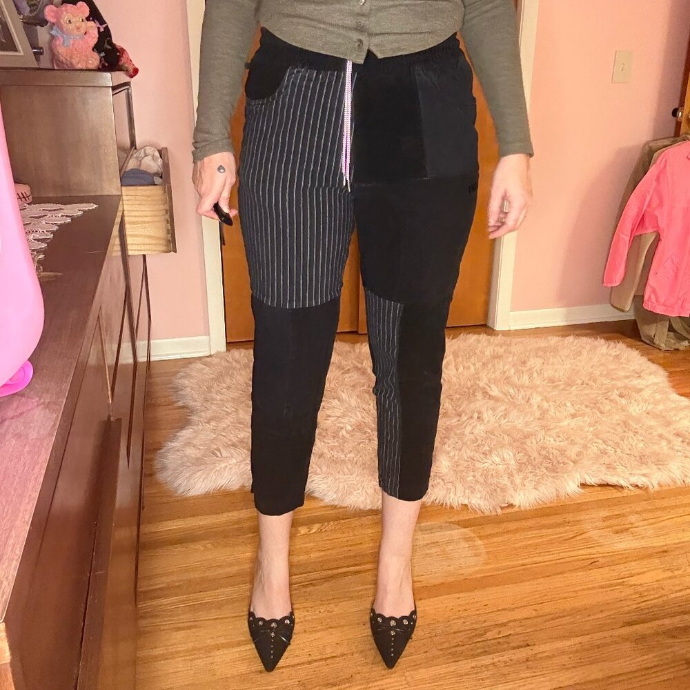 RARE Puma multi fabric patchwork pants - image 1